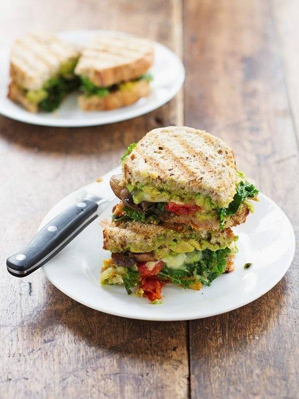 Avocado Veggie Panini - Pinch of Yum