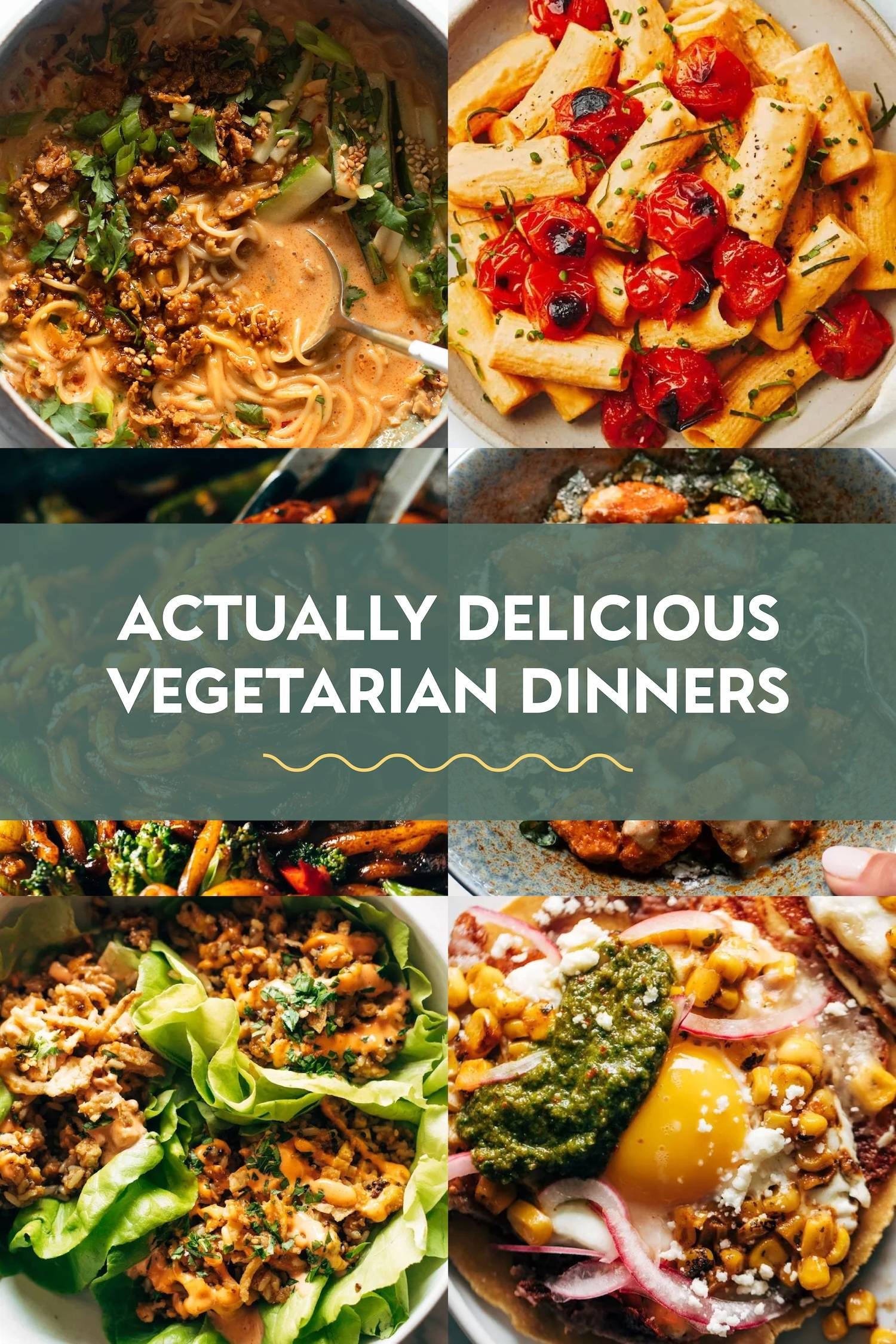 Actually delicious vegetarian dinners