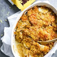 A picture of The Best Garlic Herb Cheesy Potatoes