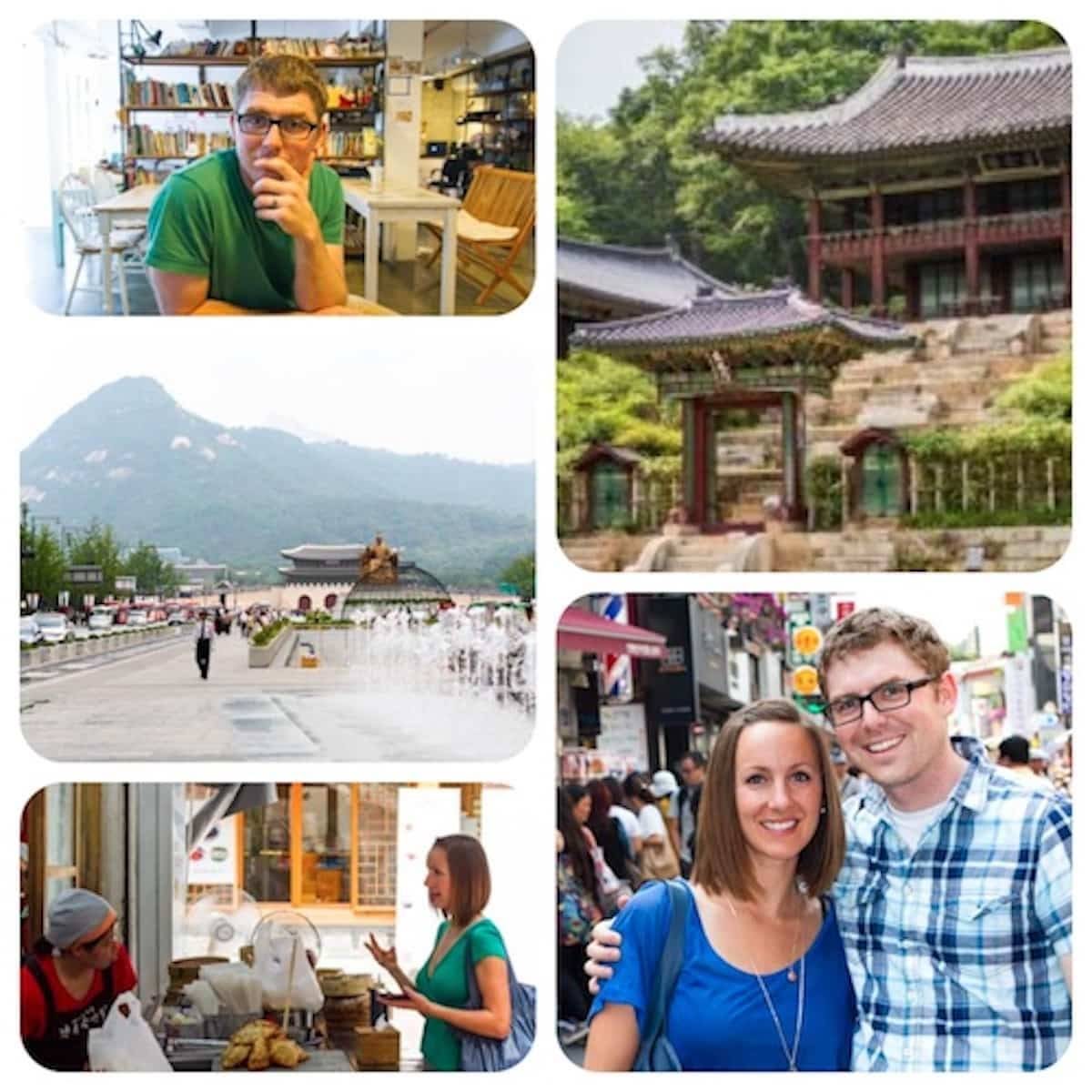 Collage of images in Seoul.