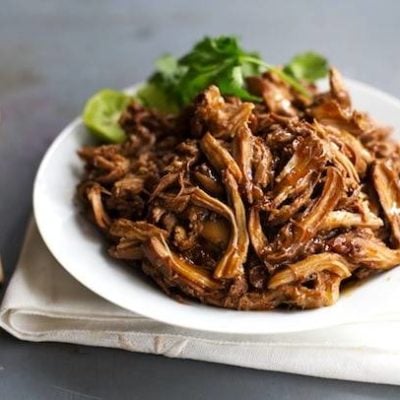 Honey Glazed Crockpot Chicken Adobo - simple pantry ingredients, hardly any hands-on time, 200 calories. | https://wellness-journal.site