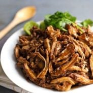 Honey Glazed Crockpot Chicken Adobo - simple pantry ingredients, hardly any hands-on time, 200 calories. | https://wellness-journal.site