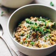 A picture of One-Pot Creamy Spinach Lentils